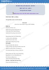 Đề thi giữa kì 2 Văn 12 - Đề số 5